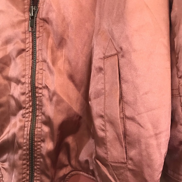 Pink Satin Bomber Jacket M 🎀 - Picture 6 of 7